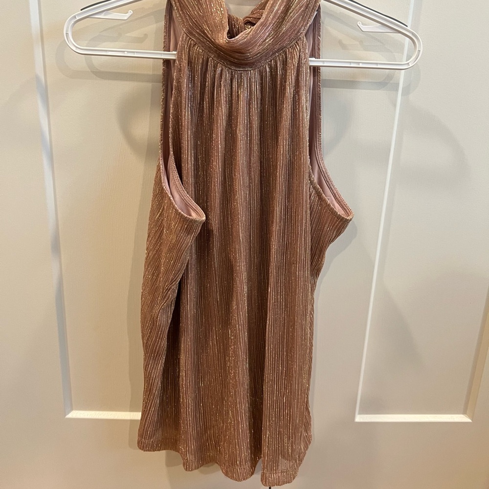 Nine West Metallic Sleeveless Top